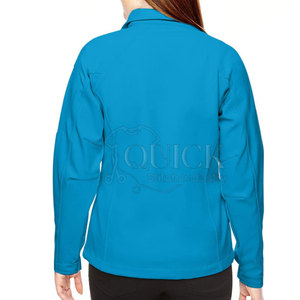 Chaquetas Softshell de marca privada para mujer, servicio OEM, bajo MOQ, forro de nailon de punto transpirable ecológico - Product Image 5