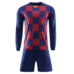 High Quality Soccer Uniform Football Jersey <b>Set</b> Breathable Quick Dry Anti-Bacterial Half Summer Custom Logo Teamwear OEM - Product Image 2