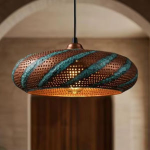 Crafted copper pendant lamp for handmade interior accents timeless design additions and signature room <b>lighting</b> fixtures - Product Image 1