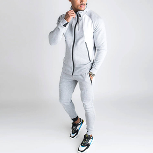 Chándal Jogger informal de alta calidad para hombre, chaqueta tejida ligera para correr de invierno, bolsillos a rayas, traje deportivo de Montañismo - Product Image 1
