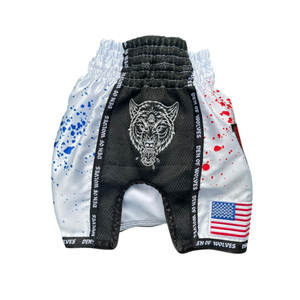 Nouveaux shorts de Muay Thai élégants 100% polyester, shorts d'entraînement colorés, shorts de boxe MMA, shorts de boxe de gym pour garçons - Product Image 6