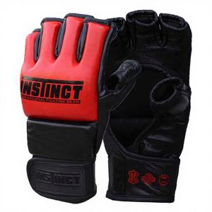 Venta caliente MMA Guantes de Competición amateur Guante de medio Dedo de calidad superior para Artes Marciales Boxeo con correa de muñeca ajustable - Product Image 1