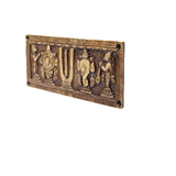 Shankh ทองเหลืองขัดเงาแขวนผนัง7นิ้วกับหนุมานและรูปปั้นการูด้า525กรัม - Product Image 3