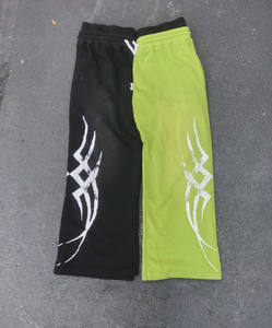 Pantalon de survêtement évasé vintage de haute qualité pantalon de survêtement évasé avec impression de lavage à l'acide pantalon de survêtement de sueur ample pour hommes - Product Image 4