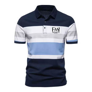 Cómodo algodón 100% para hombre para Polos transpirable patrón sólido estilo callejero logotipo personalizado y tamaños precio al por mayor - Product Image 1