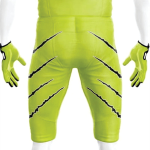 Uniforme de football américain sublimé en polyester 100% personnalisé respirant vert clair matériel d'équipe sergé maillot court logo avant - Product Image 4