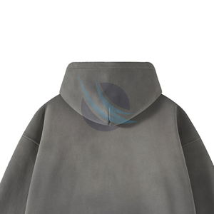 เสื้อฮู้ดล้างกรดแบบสวมหัวแขนยาวมีฮู้ดผ้าฟลีซหนาออกแบบมาสำหรับสตรีทแวร์และแฟชั่นฤดูหนาว - Product Image 5