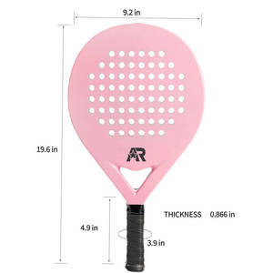 Raqueta de Pádel Profesional Ligera de Fibra de Carbono para Entrenamiento de Potencia y Control - Product Image 2