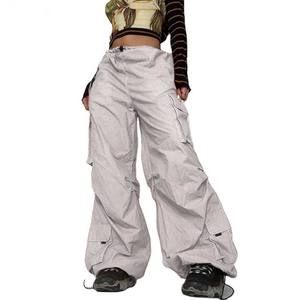 Pantalones Deportivos de Invierno para Mujer, Cintura Elástica, Corte Holgado, Térmicos, de Algodón, Pierna Ancha, Transpirables, Resistentes al Viento, Estilo Urbano, Casuales - Product Image 3