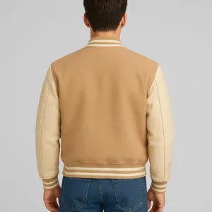 Veste de survêtement streetwear pour homme personnalisée 2026, logo imprimé sur le devant, broderie, design en tissu éponge, vente en gros, meilleure qualité - Product Image 5
