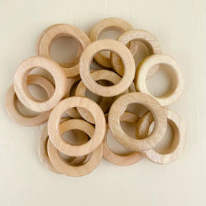 Anillos para Servilletas de Madera de Mango, Ligeros, Hechos a Mano, Hermosos, Duraderos - Product Image 1
