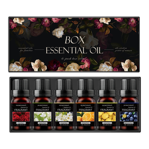 Parfum floral fruité de luxe personnalisé coffret cadeau d'huiles essentielles <span class=keywords><strong>Top6</strong></span>/10mL très concentré de longue durée pour la fabrication de bougies et de savon - Product Image 1