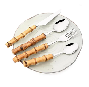Cutlery Set Stainless Steel Spoon Standard Luxury Fork Flatware <b>Gold</b> Cutlery Set for Kitchen at Reasonable Price - Product Image 1
