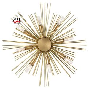Calvin Handicraft Brass <b>Wall</b> Lamp <b>Sconce</b> <b>Light</b> 8 <b>Light</b> <b>Wall</b> Decor Home Decor <b>Wall</b> Lamp Golden and Brass <b>Light</b> - Product Image 1