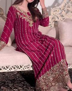 Salwar kameez DISEÑADOR PREMIUM READYMADE TOP PLAZZO & DUPATTA COLECCIONES - Product Image 5