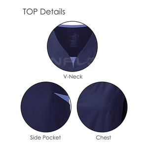 USA OEM Verano Hospital Scrubs para hombres y mujeres Cómodo enfermería Jogger Set en tejido de punto de tamaño regular - Product Image 5