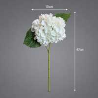 Bunga Hydrangea Artificial Real Touch Tangkai Tunggal, Bunga Palsu untuk Dekorasi Pernikahan, Rumah, dan Acara