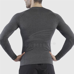 เสื้อรัดกล้ามเนื้อแขนยาวของผู้ชายผ้าถักแบบแห้งเร็วดีไซน์เรียบง่ายและพิมพ์ลาย - Product Image 2