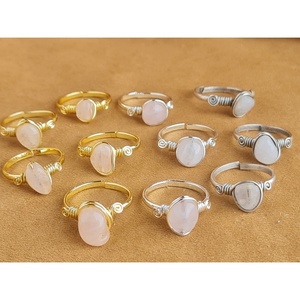 แหวนแฟชั่นชุบทองและเงินประดับอัญมณี ดีไซน์ทันสมัย สำหรับขายปลีก - Product Image 1