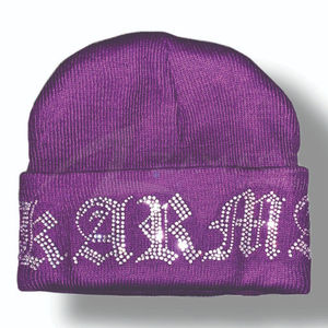 Exquisito gorro de invierno de diamantes unisex de la más alta calidad hecho a mano a la moda este gorro de punto cálido con gorro de diamantes de imitación - Product Image 2