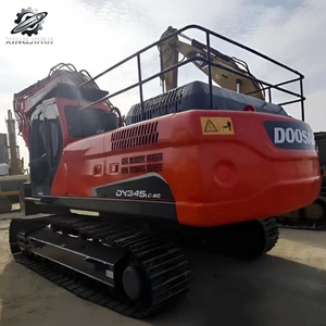 Excavadora Usada Doosan DX345 de 34 Toneladas con Cucharón de 1.6m³, Marca Coreana Original, Excavadora de Construcción Grande sobre Orugas, Bajo Número de Horas, Certificación CE - Product Image 5