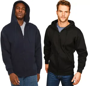 2025 Sudadera con capucha de lana con cremallera Lisa personalizable Crea tu propio diseño elegante con impresión digital funcional frontal para el invierno - Product Image 1