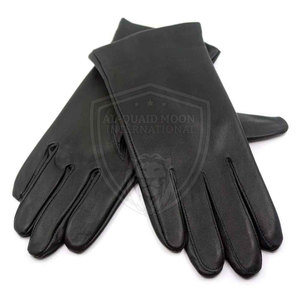 Guantes de cuero con aspecto atemporal y forro interior cómodo Guantes de cuero para uso en exteriores con material duradero - Product Image 3