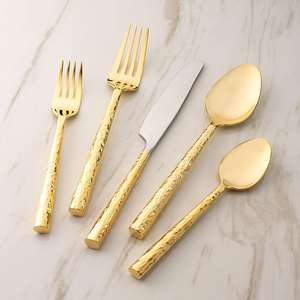 Newest Design High Quality 304 Stainless Steel Silver Plated Eco-Friendly Minimalist <b>Flatware</b> <b>Set</b> for Hotel Home Wedding - Product Image 6