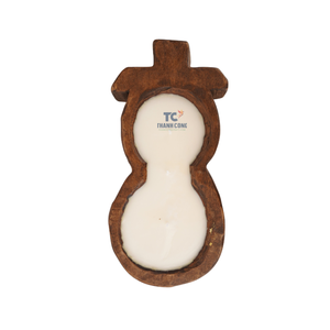 ทําด้วยมือการออกแบบที่กําหนดเองชนบทบ้านตกแต่งคริสต์มาสชามแป้งไม้เทียนแว็กซ์เรือขายส่ง - Product Image 2