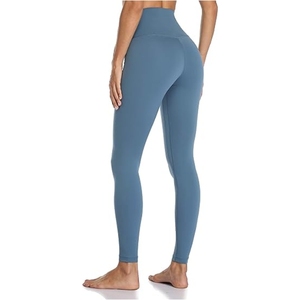 Leggings pour femmes, dernières tendances, vente chaude, taille haute, respirants, légers, en élasthanne/polyester, pantalons de yoga, faible MOQ, confortables, en vente - Product Image 2