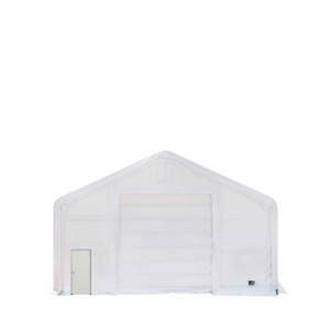 Abri de stockage industriel à double treillis de <span class=keywords><strong>grande</strong></span> portée 30x40x20 pieds, structure galvanisée, couverture en maille PE/PVC pour stockage extérieur - Product Image 3