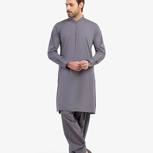 Salwar Kameez Traditionnel Pakistanais pour Hommes, Robe Musulmane Élégante pour Mariage Décontracté, Eid, Jumma et Tenue de Bureau Quotidienne - Product Image 1
