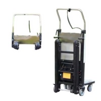 Chariot électrique pour monter les escaliers avec système de freinage intelligent pour déplacer des équipements lourds sur les escaliers avec moins d'effort
