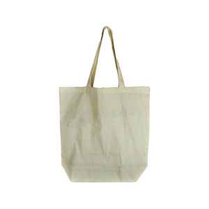 Bolso de lona de tela reciclada Eco-Chic logotipo personalizado cierre abierto múltiples compartimentos con múltiples bolsillos para uso en el mercado - Product Image 4