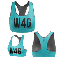 Soutien-gorge de sport personnalisé léger et confortable pour femme, maintien élevé, respirant, sans coutures, avec logo imprimé sur le devant, grandes tailles