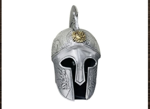 Découvrez une véritable armure médiévale fabriquée à la main en acier et en laiton Casques de combat prêts à l'emploi fabriqués par des artisans indiens qualifiés pour la décoration - Product Image 6