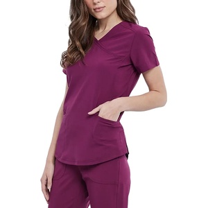 Wholesale Female Scrub Nursing Uniform <b>Sets</b> Medical Women Scrub Suit Custom High Quality Hospital <b>Doctors</b> Scrubs <b>Sets</b> 2026 - Product Image 2