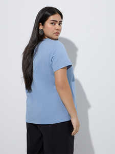 Femmes coton été Crop hauts à manches courtes Slim coupe régulière respirant écologique bouton de broderie grande taille T-Shirt décontracté - Product Image 3