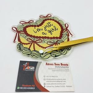 Las últimas baldosas de pestañas acrílicas personalizadas sostenibles i m just a Girl Lash Tile Heart Flower Design Herramientas de pestañas al por mayor - Product Image 1