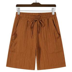 ชุดวิ่งสำหรับผู้ชายฤดูร้อนเสื้อแขนสั้นแบบลำลองระบายอากาศได้ดีเสื้อยืดผ้าถักลายสีพื้นใส่สบาย - Product Image 3