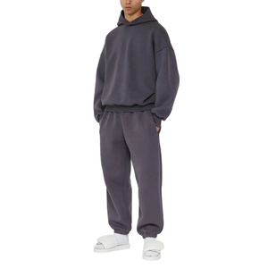 Survêtements de jogging unisexe 100% coton Survêtements à capuche avec logo personnalisé de haute qualité pour l'entraînement d'hiver en salle de sport Caractéristique respirante - Product Image 5