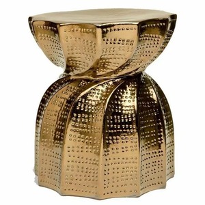 โต๊ะกาแฟโลหะสีทองหรูหราทันสมัยพร้อมโต๊ะข้างเตียงสแตนเลสเฟอร์นิเจอร์ห้องนั่งเล่นจากอินเดียเป็นมิตรกับสิ่งแวดล้อมและพกพาได้ - Product Image 4