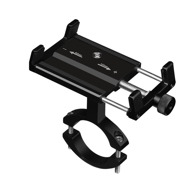 Quick Release Anodized Aluminum 360 Rotation Anti Vibration Phone Mount for E Bike Motorcycle Scooter Delivery Rider Navigation