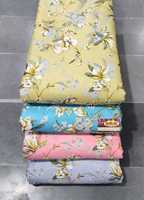 Tela de patrón floral Premium para ropa de moda Material ligero y suave Ideal para ropa de verano y ropa informal
