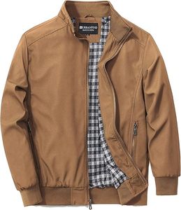 Men's Fashion <b>Canvas</b> <b>Jacket</b> Stand Collar Zipper Closure Front Logo Hooded Breathable Eco-Friendly Quick Dry Windproof for Winter - Product Image 2