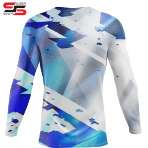 ชุดกีฬายูนิเซ็กส์ยามแขนยาวพิมพ์ลายซับลิเมชันตามสั่งสีและโลโก้ตามสั่ง - Product Image 2