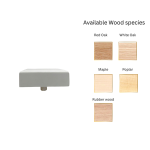 EFS Thanh Nghia Top Tendance Haute Qualité Élégant NPC08 Chêne Blanc Design Capuchons de Poteau en Bois Massif pour Escalier Installation Facile - Product Image 4