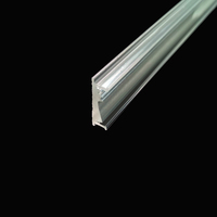 Profils en plastique sur mesure, extrusion, acrylique transparent givré, PMMA, prisme optique, lentille linéaire, diffuseur, couvercles, bande lumineuse, lentille