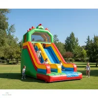 Grand toboggan gonflable d'extérieur pour enfants, château gonflable portable, aire de jeux