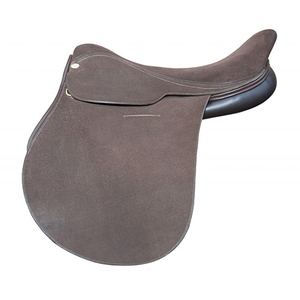 Selle de course et de polo en cuir de luxe pour cavaliers professionnels avec panneaux amortisseurs, siège ergonomique et équipement équestre durable - Product Image 1